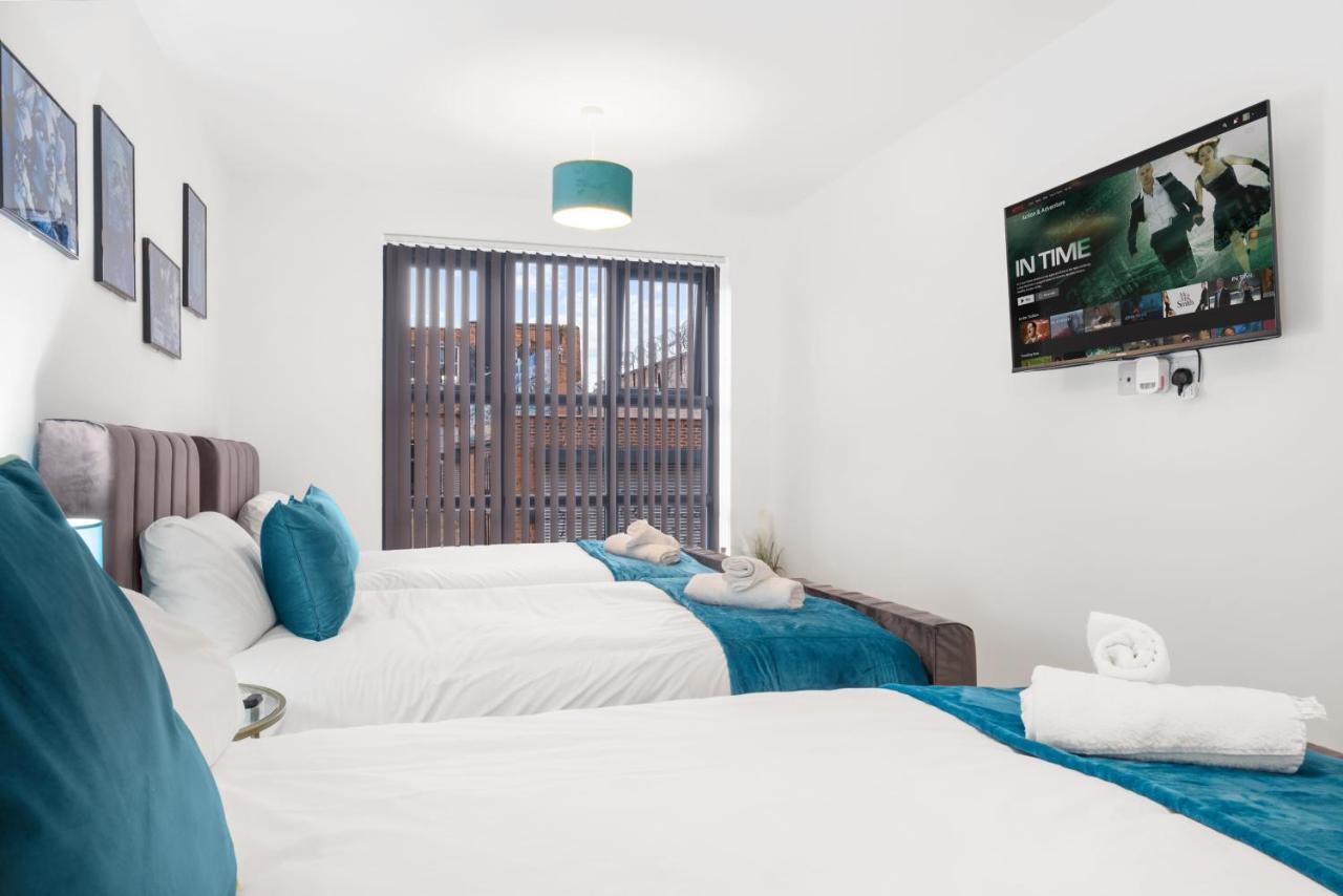 Ebra Stays - Choice Of 2 Or 3 Individual Beds - Luxury New Build Apartment ✪ City Centre, Digbeth ✓ Smart Tv'S & Large Corner Sofa - Birmingham Buitenkant foto