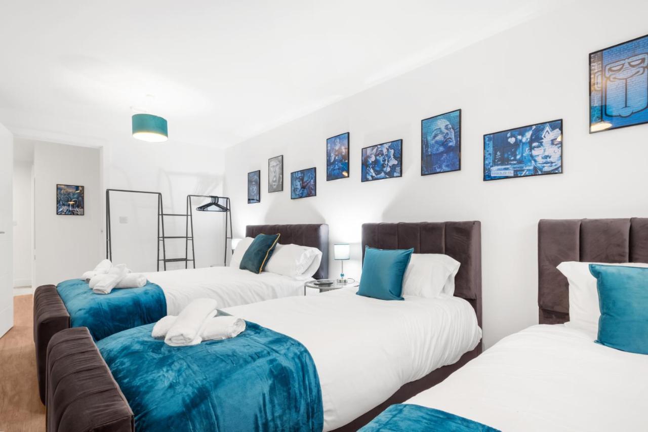 Ebra Stays - Choice Of 2 Or 3 Individual Beds - Luxury New Build Apartment ✪ City Centre, Digbeth ✓ Smart Tv'S & Large Corner Sofa - Birmingham Buitenkant foto